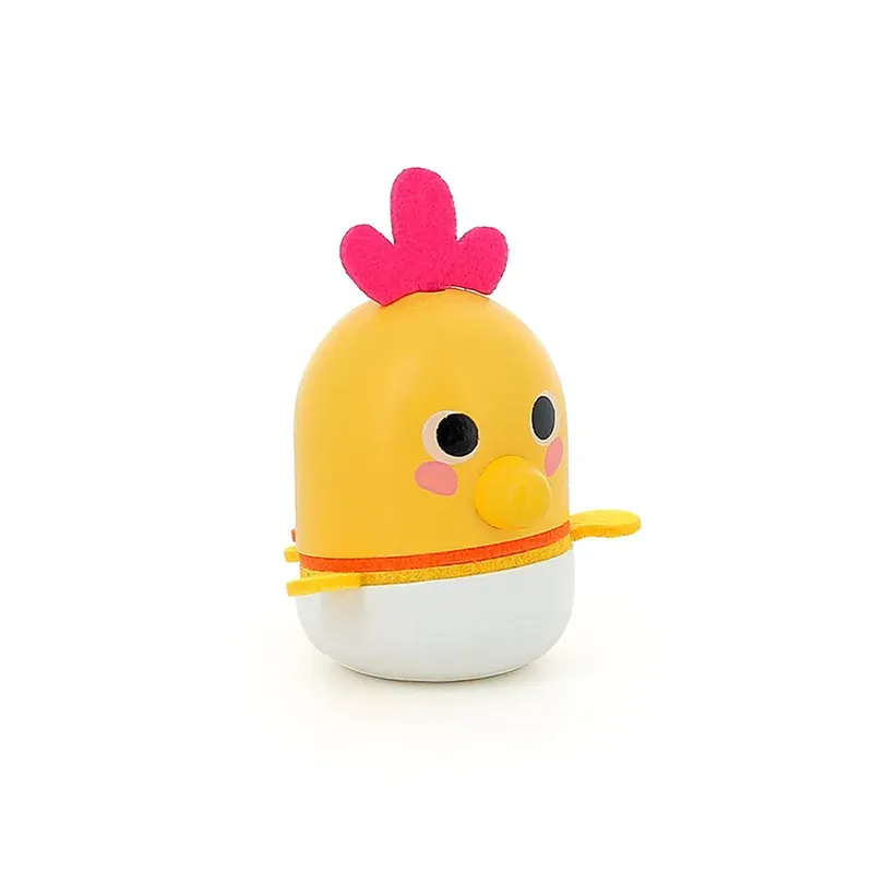Hochet en bois Piou-piou - Jaune
