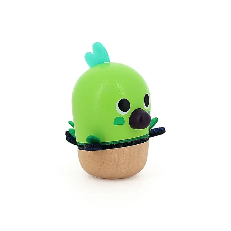 Hochet en bois Piou-piou - Vert