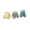 Train de cubes d’éveil multicolore en bois – Apprentissage des chiffres