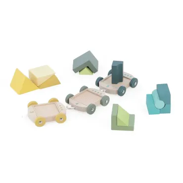 Train de cubes d’éveil multicolore en bois – Apprentissage des chiffres