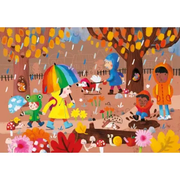 Livre puzzles en bois – Les 4 saisons