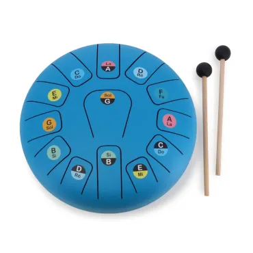 Tongue drum 10" (25 cm) en métal – 13 notes