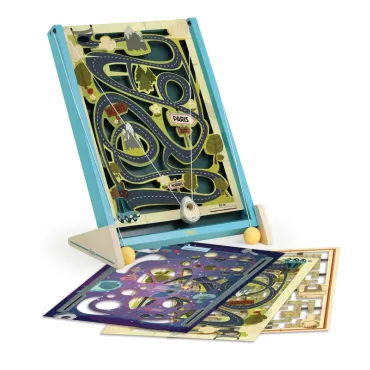Jeu de labyrinthe à ficelles – 3 circuits interchangeables