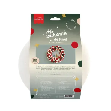 Kit couronne de Noël - Rouge et vert