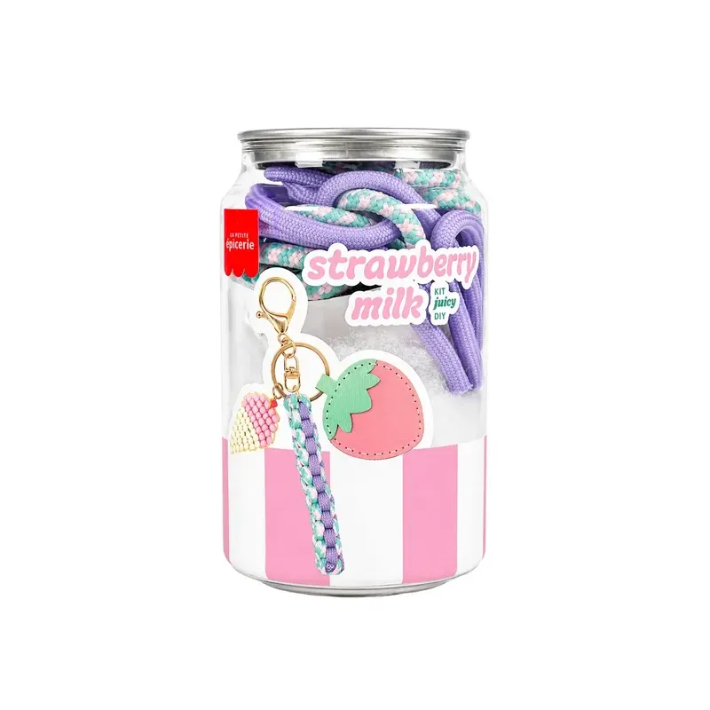Kit Canette Bag Charm Pshiiit - Strawberry Milk