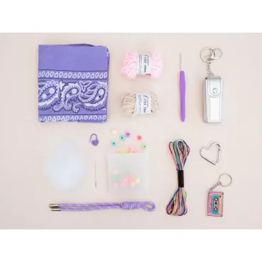Kit crochet pour débutant - Bag charms - Pop mood