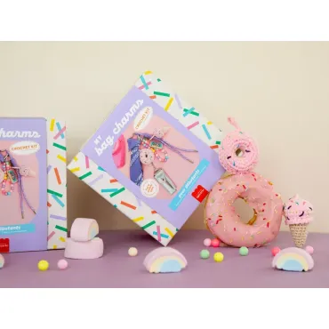 Kit crochet pour débutant - Bag charms - Pop mood