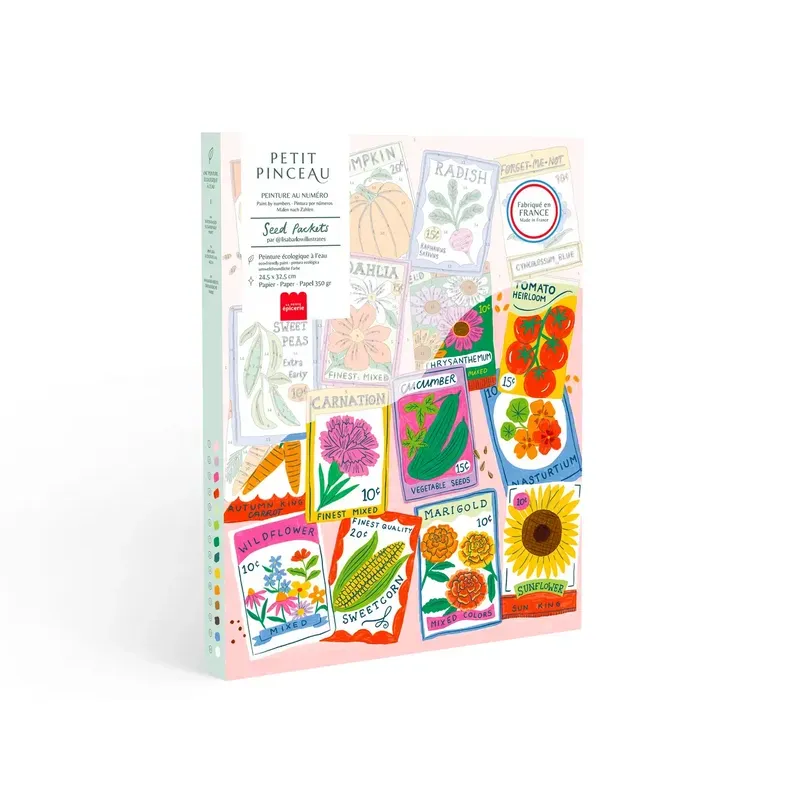 Coffret peinture au numéro - Petit Pinceau - Seed Packets