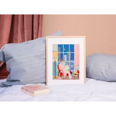 Coffret peinture au numéro - Petit Pinceau - Nuit Bleue