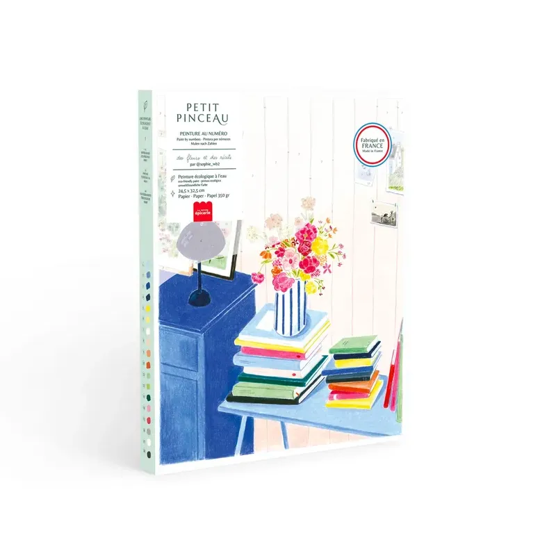 Coffret peinture au numéro - Petit Pinceau - Des fleurs et des récits