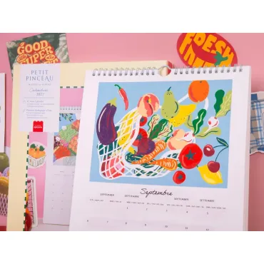 Calendrier à peindre - Édition 2027 - Fruits et Légumes